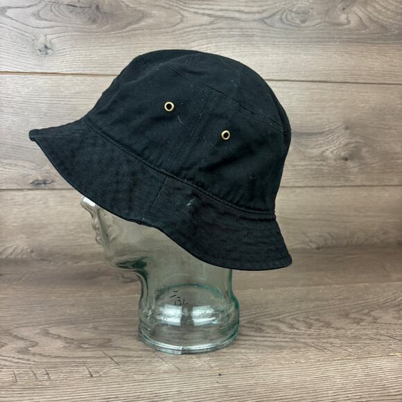 Alo Yoga Black Bucket Hat Ethos Brand Size L/XL 100% Cotton Bucket Hat - Picture 7 of 9